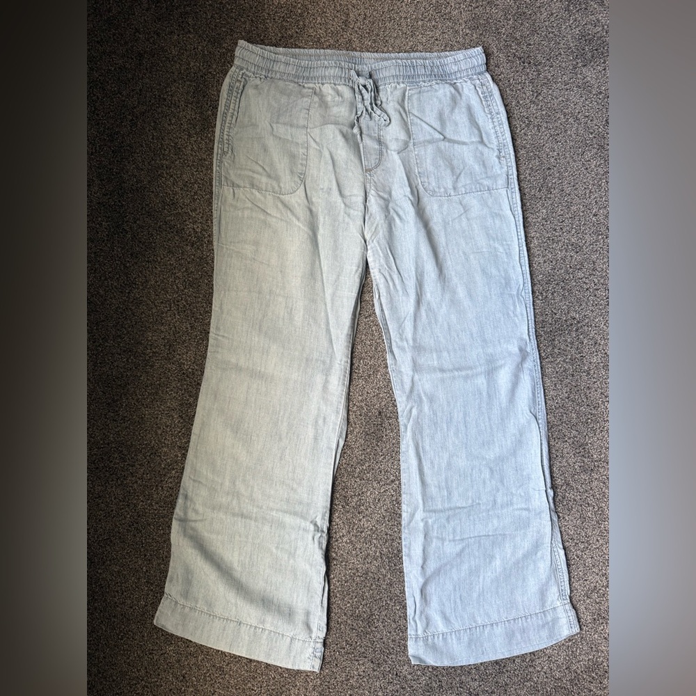 Level99 Light Blue Linen Lounge Pants